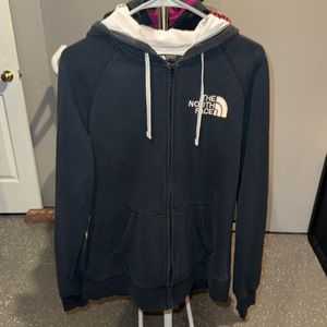 North face zip up hoodie